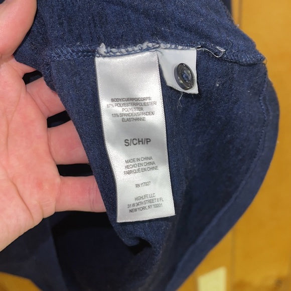 Gaia navy blue Henley size small synthetic technical polyester spandex hiking - Picture 3 of 3